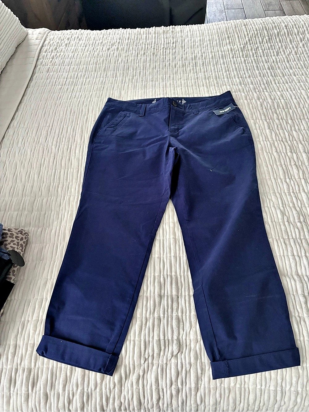 Old Navy Cuffed Pants in Blue Size 12 NWT